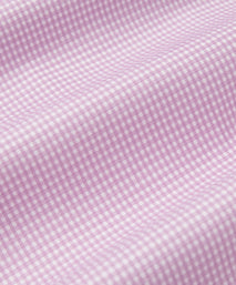 Pale Pink & White Classic Fit Micro Check Formal Shirt