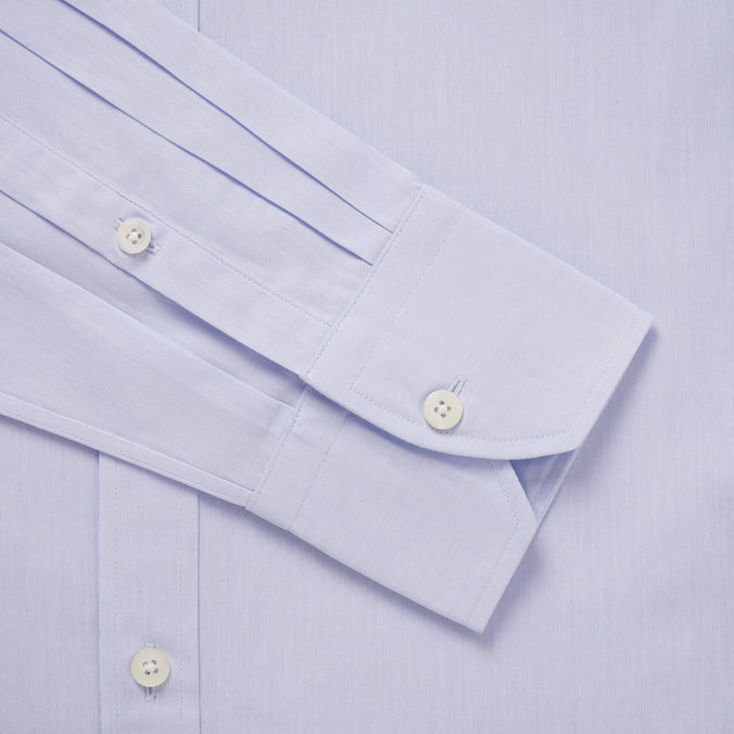 Blue Tailored Fit Oriali Plain Formal Shirt