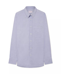 Pale Blue Tailored Fit Business Casual Button Down Fine Oxford Shirt