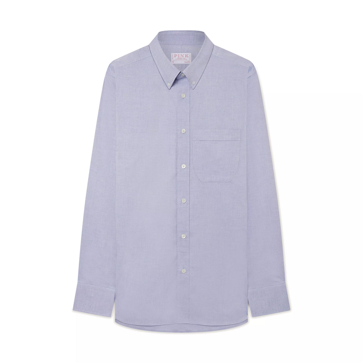 Pale Blue Tailored Fit Business Casual Button Down Fine Oxford Shirt