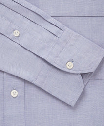 Pale Blue Tailored Fit Business Casual Button Down Fine Oxford Shirt