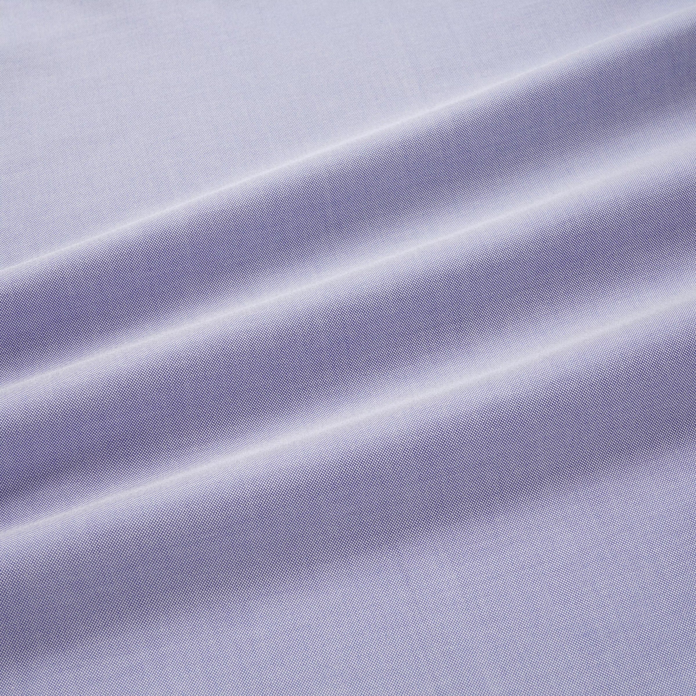 Blue Tailored Fit Smart Casual Button Down Open Weave Oxford Shirt