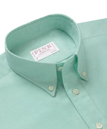 Spearmint Green Classic Fit Button Down Business Casual American Oxford Shirt