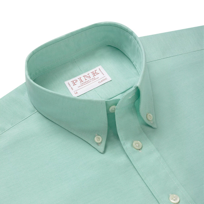 Spearmint Green Classic Fit Button Down Business Casual American Oxford Shirt