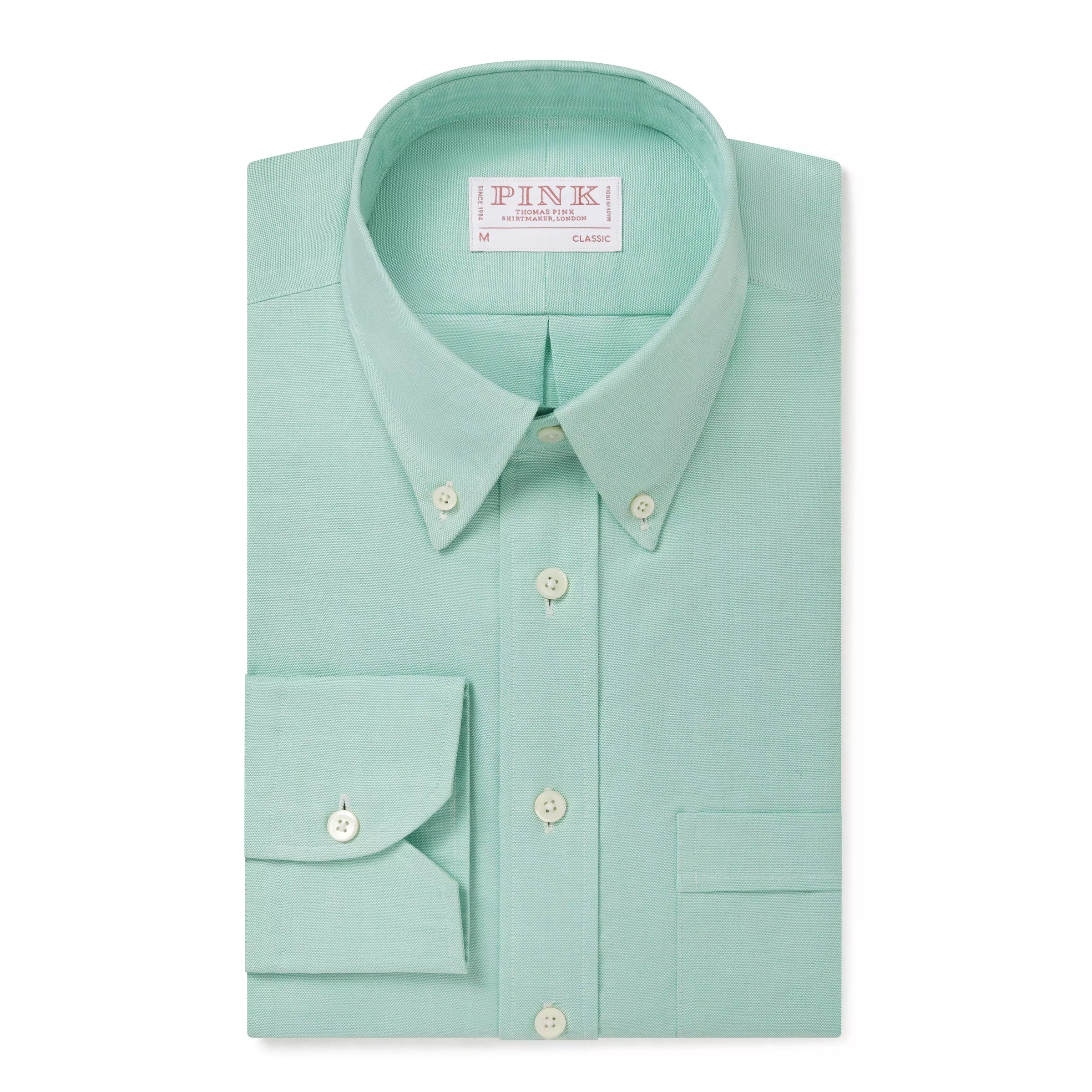 Spearmint Green Classic Fit Button Down Business Casual American Oxford Shirt