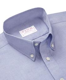 Pale Blue Classic Fit Business Casual Button Down Fine Oxford Shirt