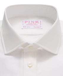 Off White Tailored Fit French Cuff Cotton Oxford Dress Shirt