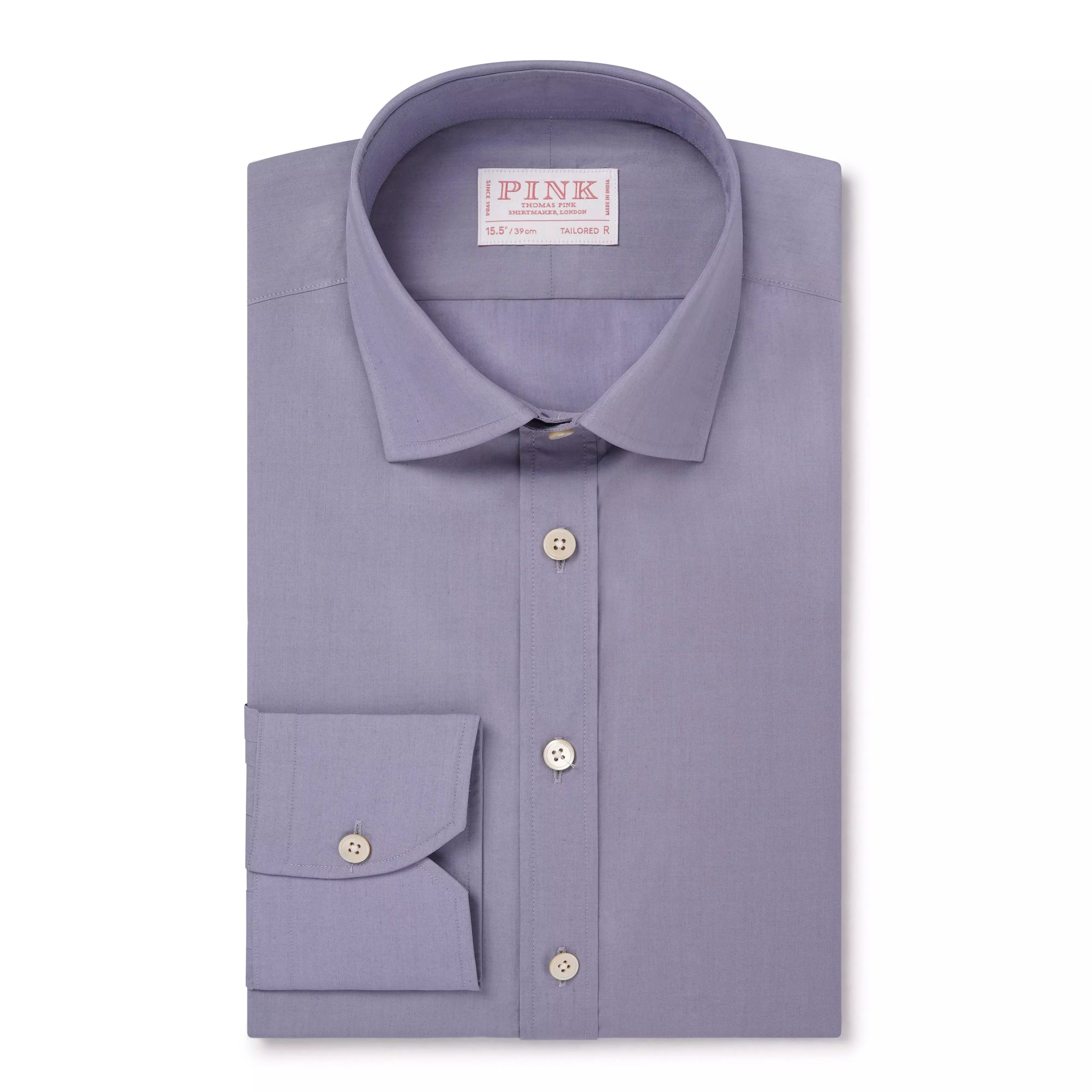 Blue Tailored Fit Piumino Egyptian Cotton Formal Shirt