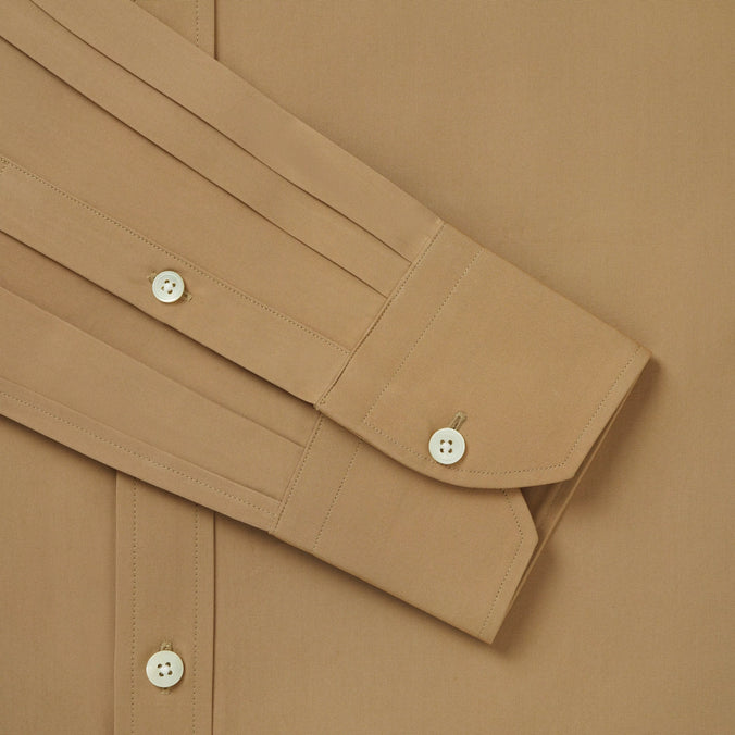 Camel Tailored Fit Soft Finish Poplin Formal Shirt
