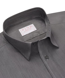 Black & White Slim Fit Smart Casual Fine Stripe Stretch Shirt